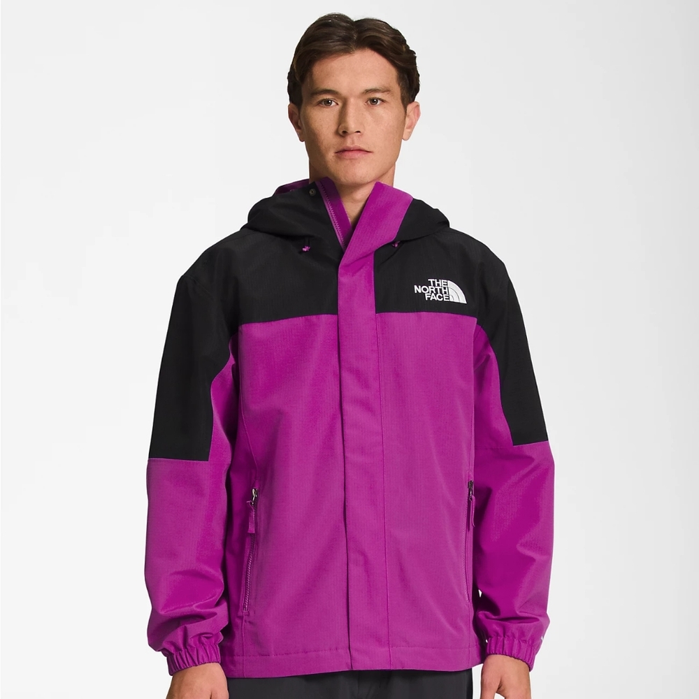 The North Face TNF packable rain jacket